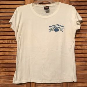 Harley Davidson Bahamas white ladies t-shirt xxl